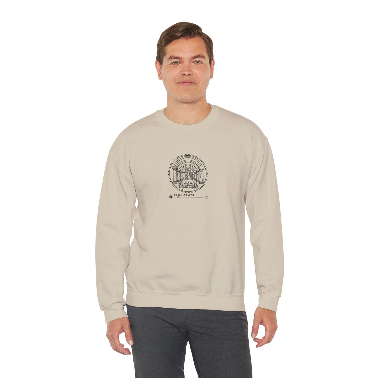 Speak Crewneck Sweatshirt - Black Stitching
