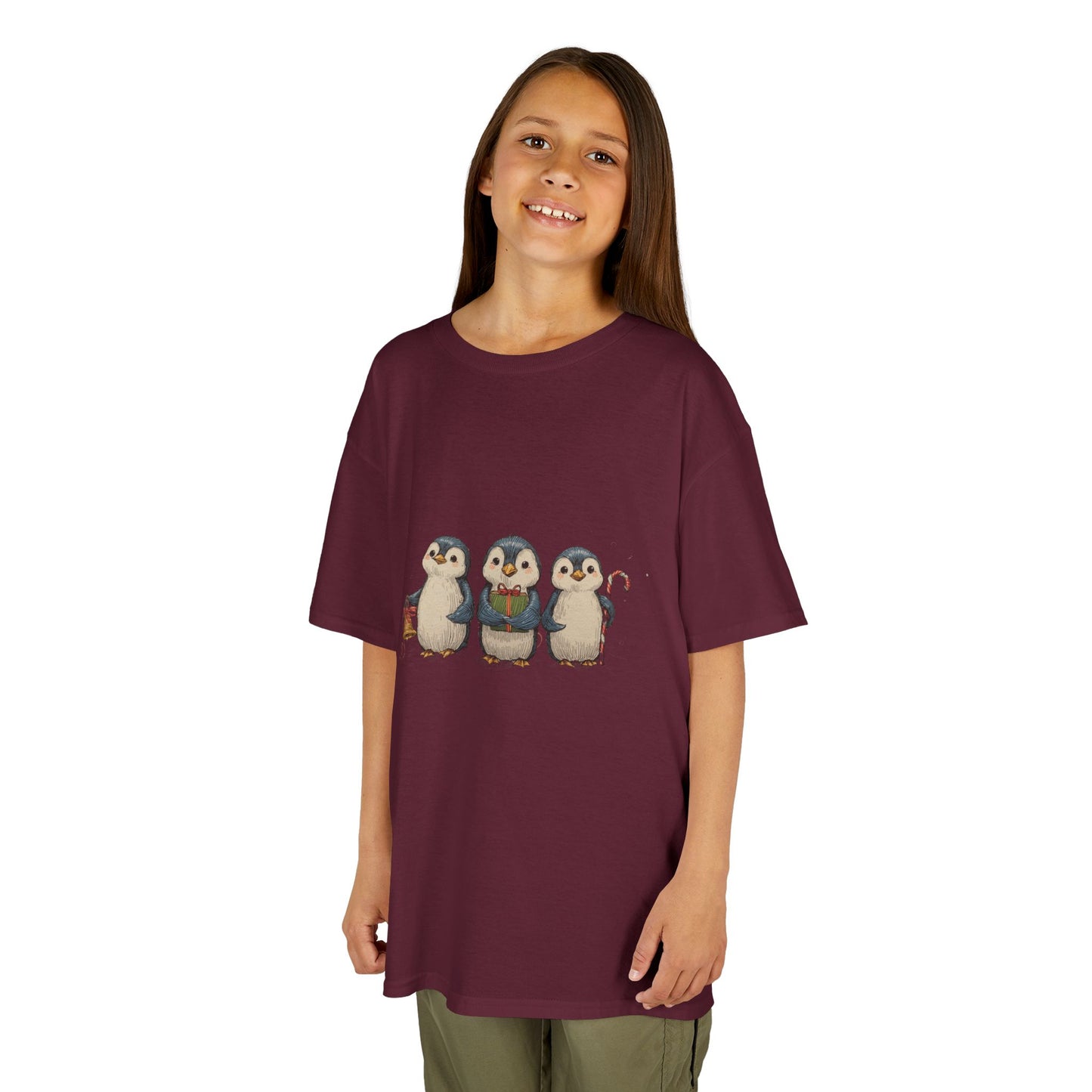 Whimsical Penguin Kids Tee