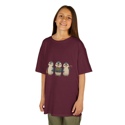 Whimsical Penguin Kids Tee