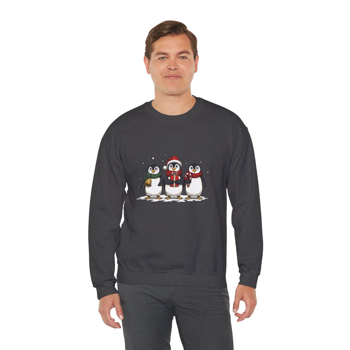 Cozy Holiday Penguin Sweatshirt