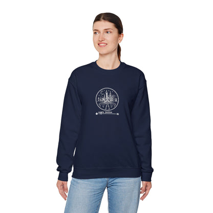 Cosmic Justice Crewneck Sweatshirt - White Stitching