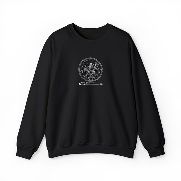 Moon Princess Crewneck Sweatshirt - White Stitching