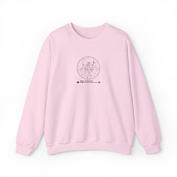 Moon Princess Crewneck Sweatshirt - Black Stitching