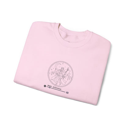 Moon Princess Crewneck Sweatshirt - Black Stitching