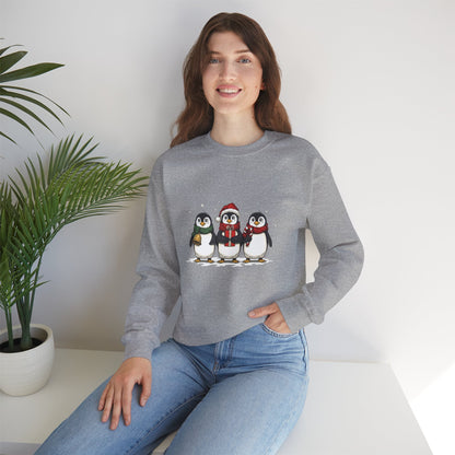Cozy Holiday Penguin Sweatshirt