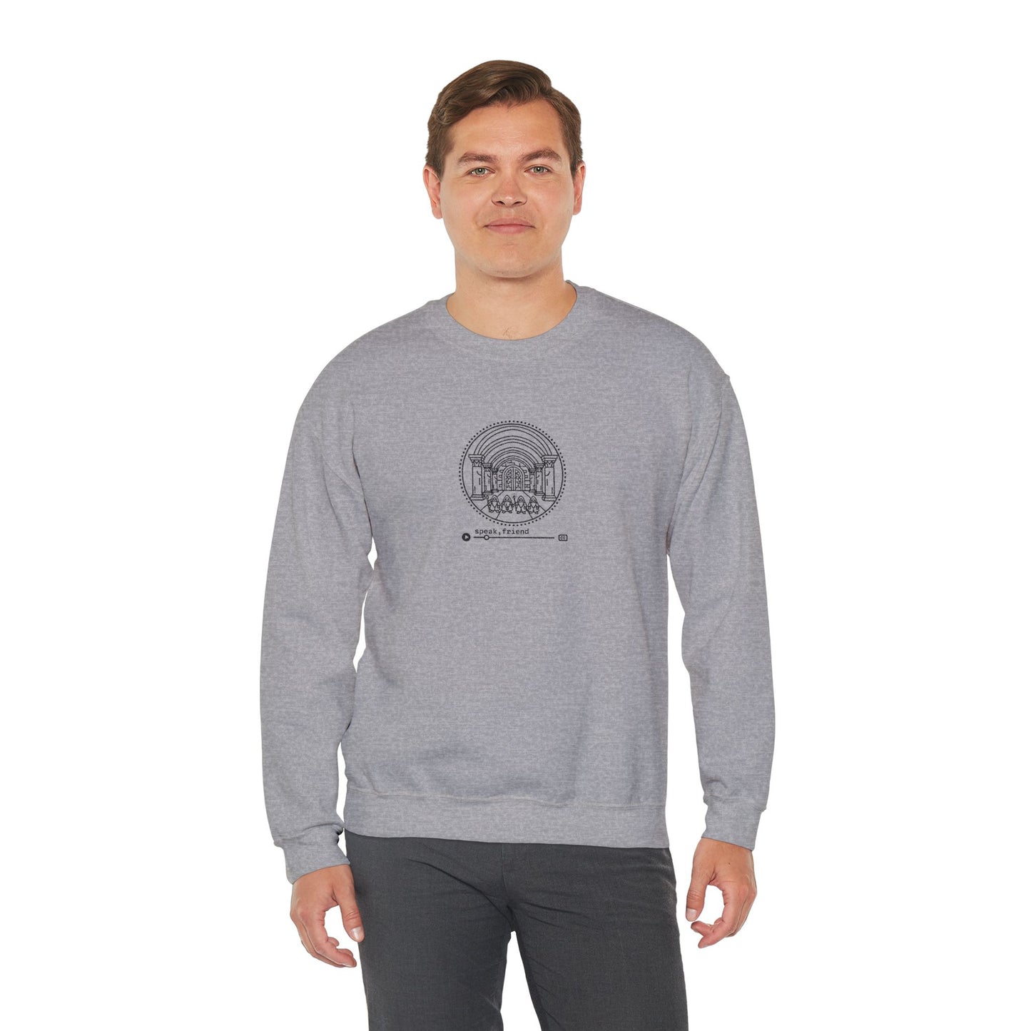 Speak Crewneck Sweatshirt - Black Stitching