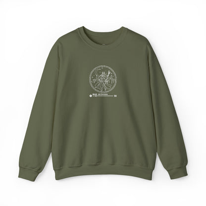 Moon Princess Crewneck Sweatshirt - White Stitching