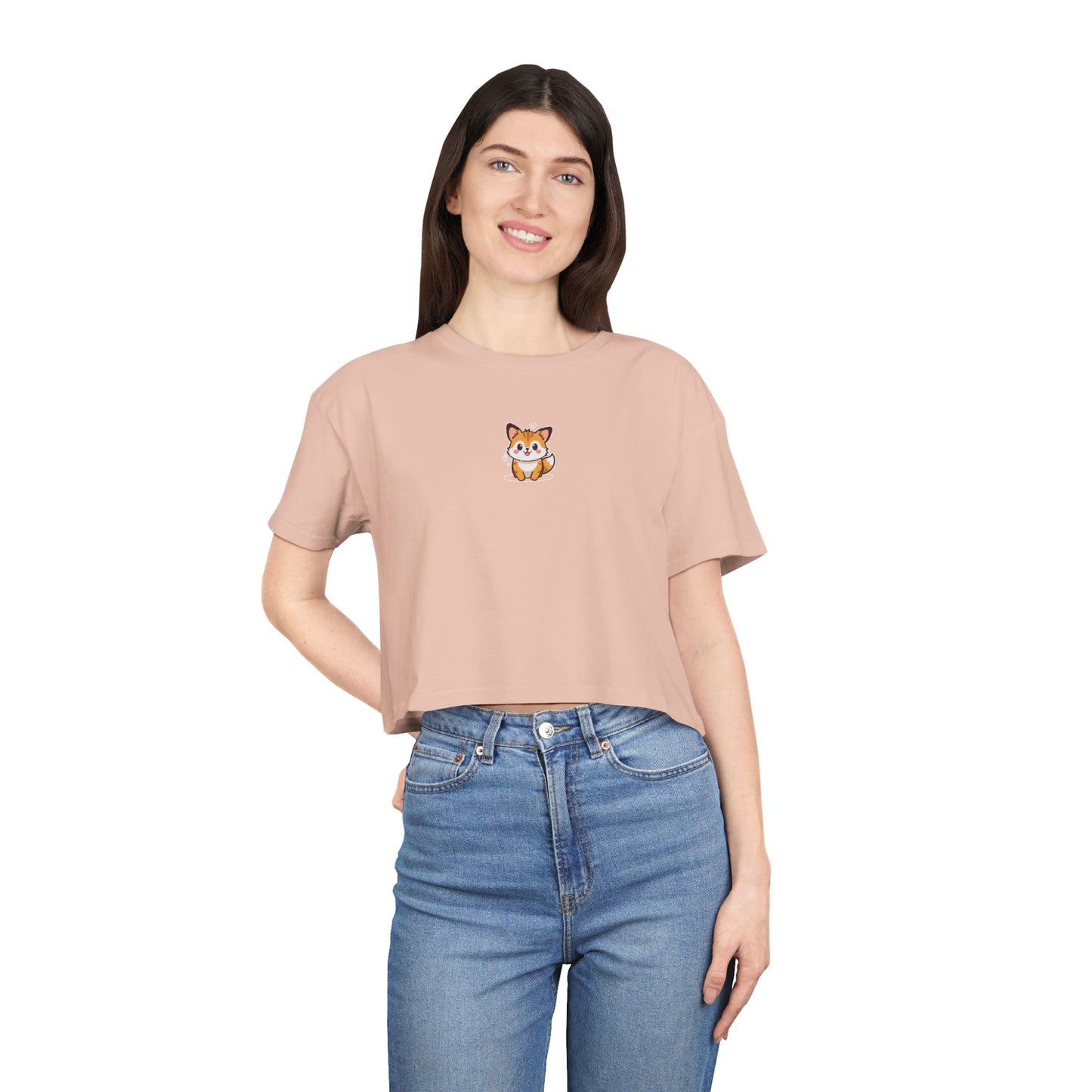 Mini Fox Crop Tee