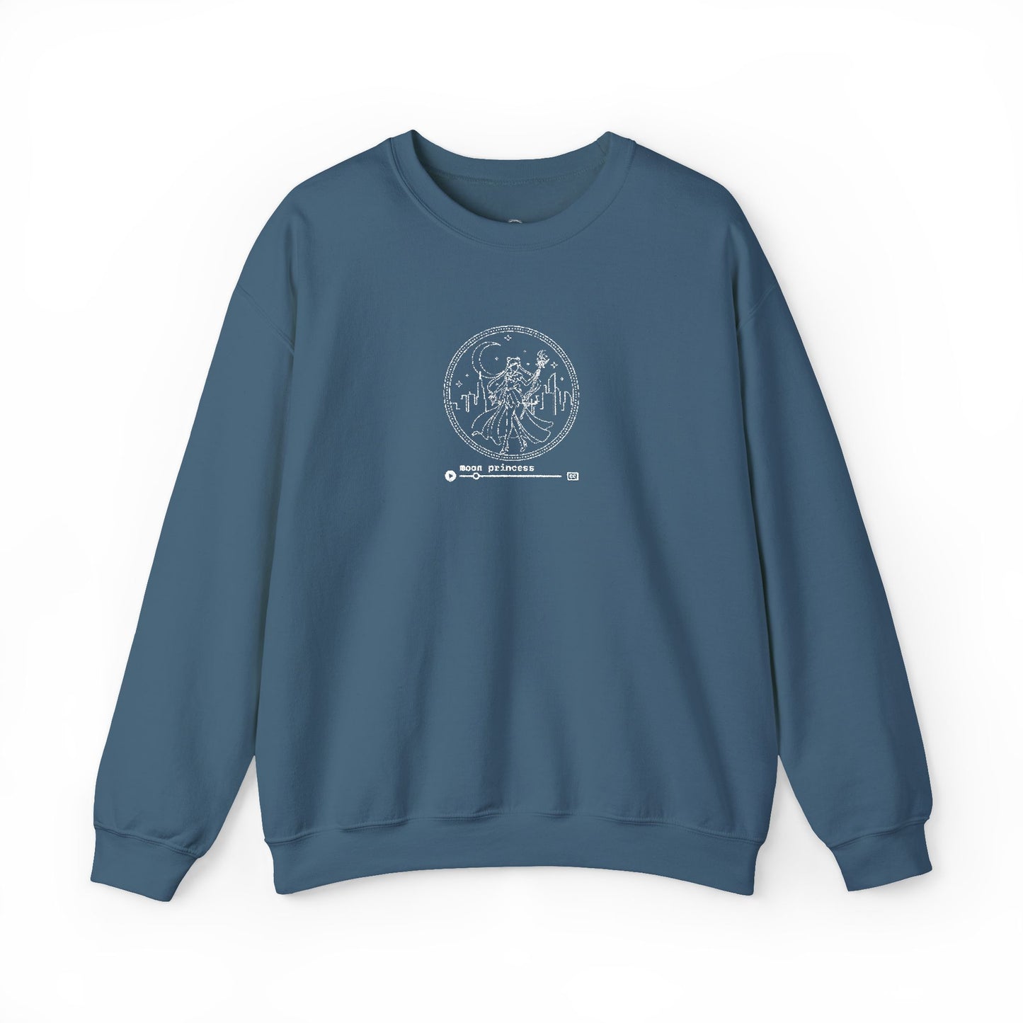 Moon Princess Crewneck Sweatshirt - White Stitching