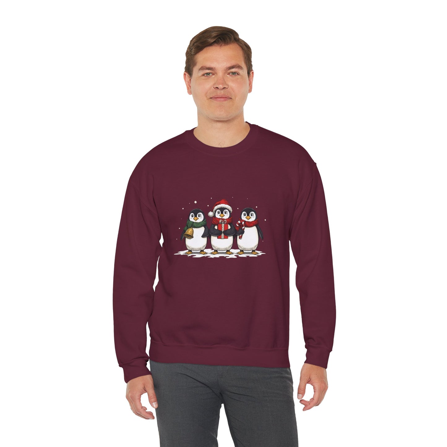 Cozy Holiday Penguin Sweatshirt