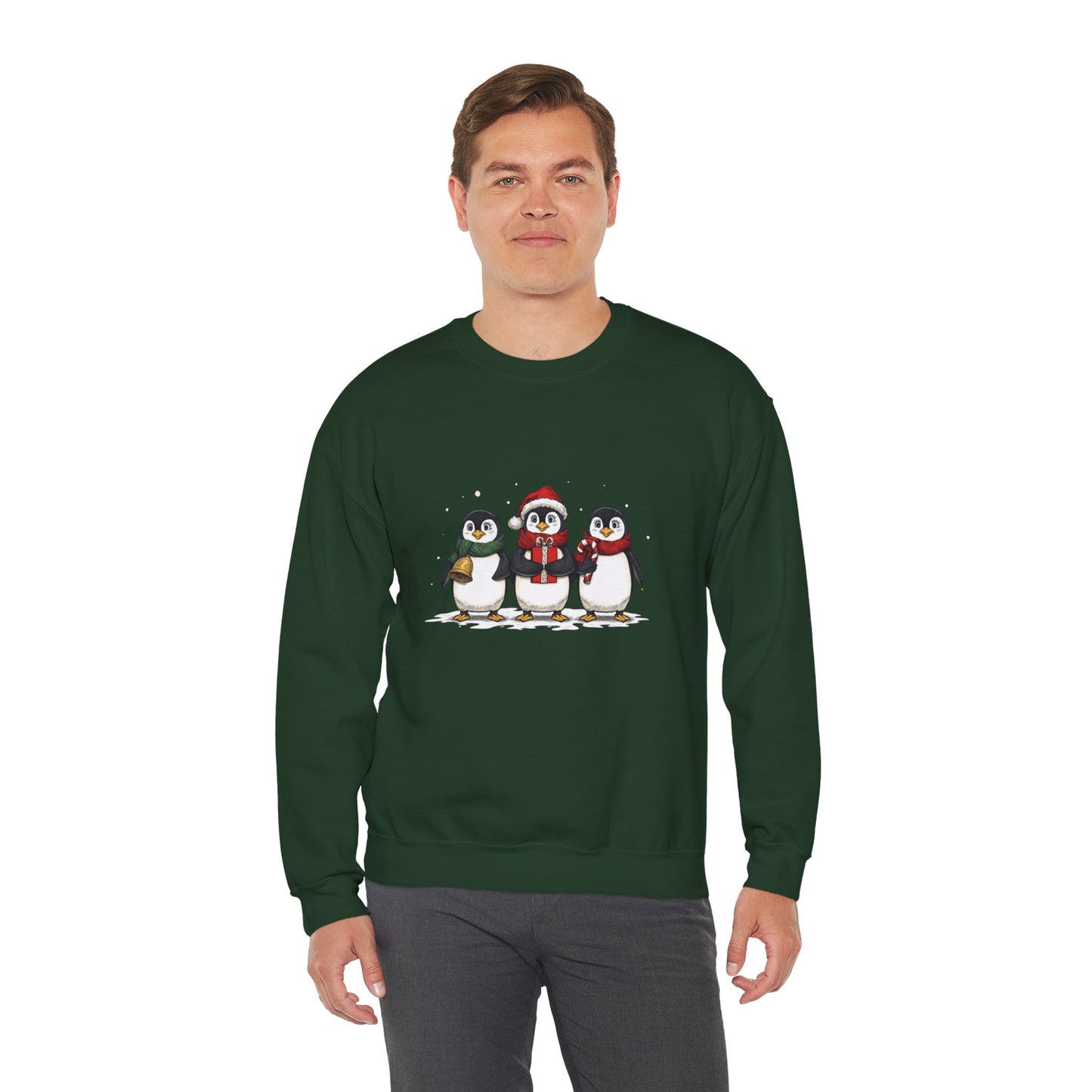 Cozy Holiday Penguin Sweatshirt