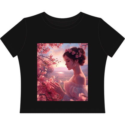 Cherry Blossom — Cropped Baby Tee
