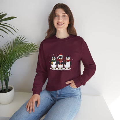 Cozy Holiday Penguin Sweatshirt