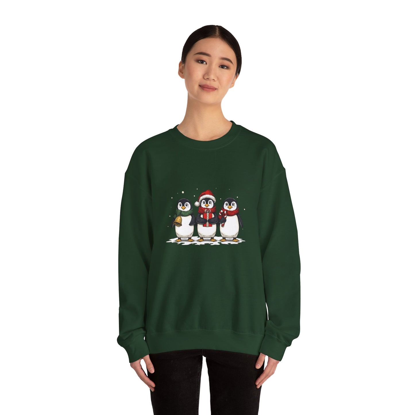 Cozy Holiday Penguin Sweatshirt