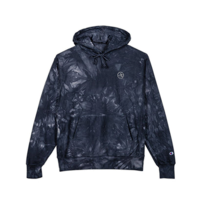 Arreis & Co. Navy Tie-Dye Embroidered Hoodie