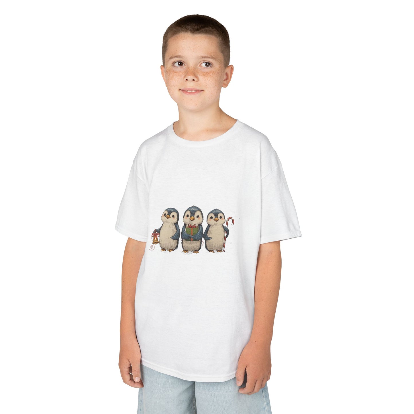 Whimsical Penguin Kids Tee