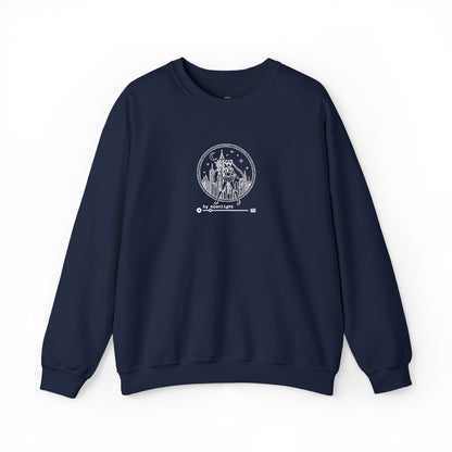 By Moonlight Crewneck Sweatshirt - White Stitching
