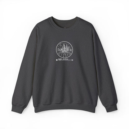 Cosmic Justice Crewneck Sweatshirt - White Stitching
