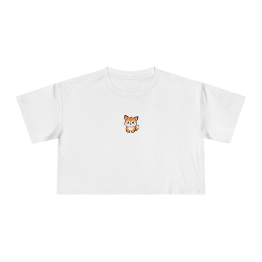 Mini Fox Crop Tee