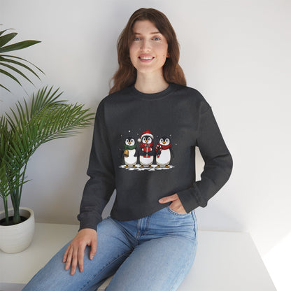 Cozy Holiday Penguin Sweatshirt