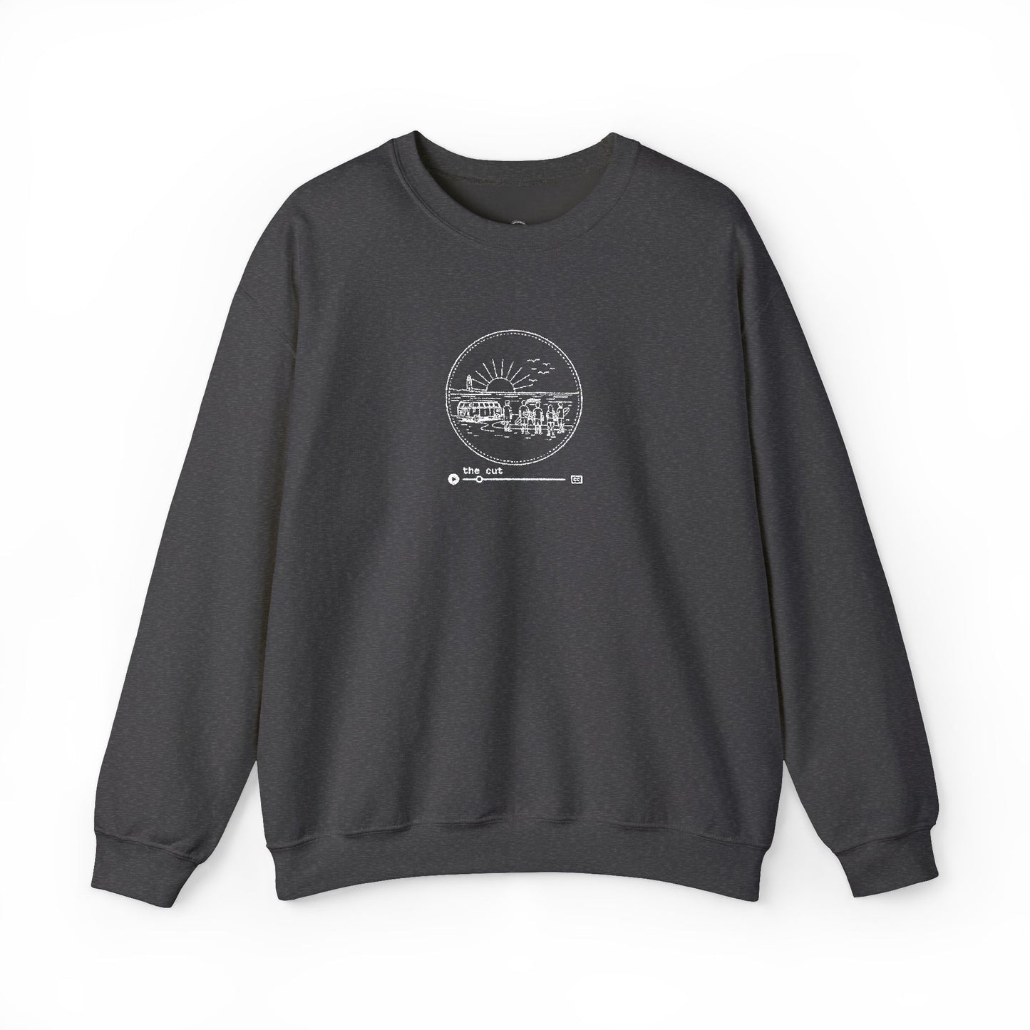 The Cut Crewneck Sweatshirt - White Stitching
