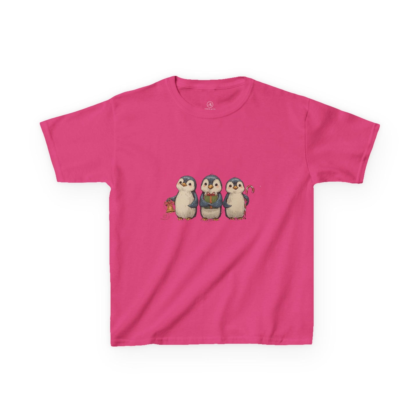 Whimsical Penguin Kids Tee