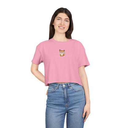 Mini Fox Crop Tee